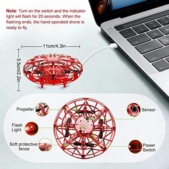 Hand Controlled Flying UFO Mini Drone - Picture 5 of 10